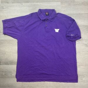Vintage 00s Washington Huskies Nike Team Polo Shirt Size 2XL Football University